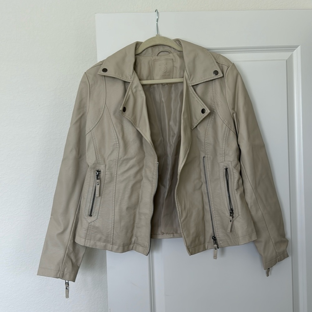 Max Studio Faux Leather Jacket